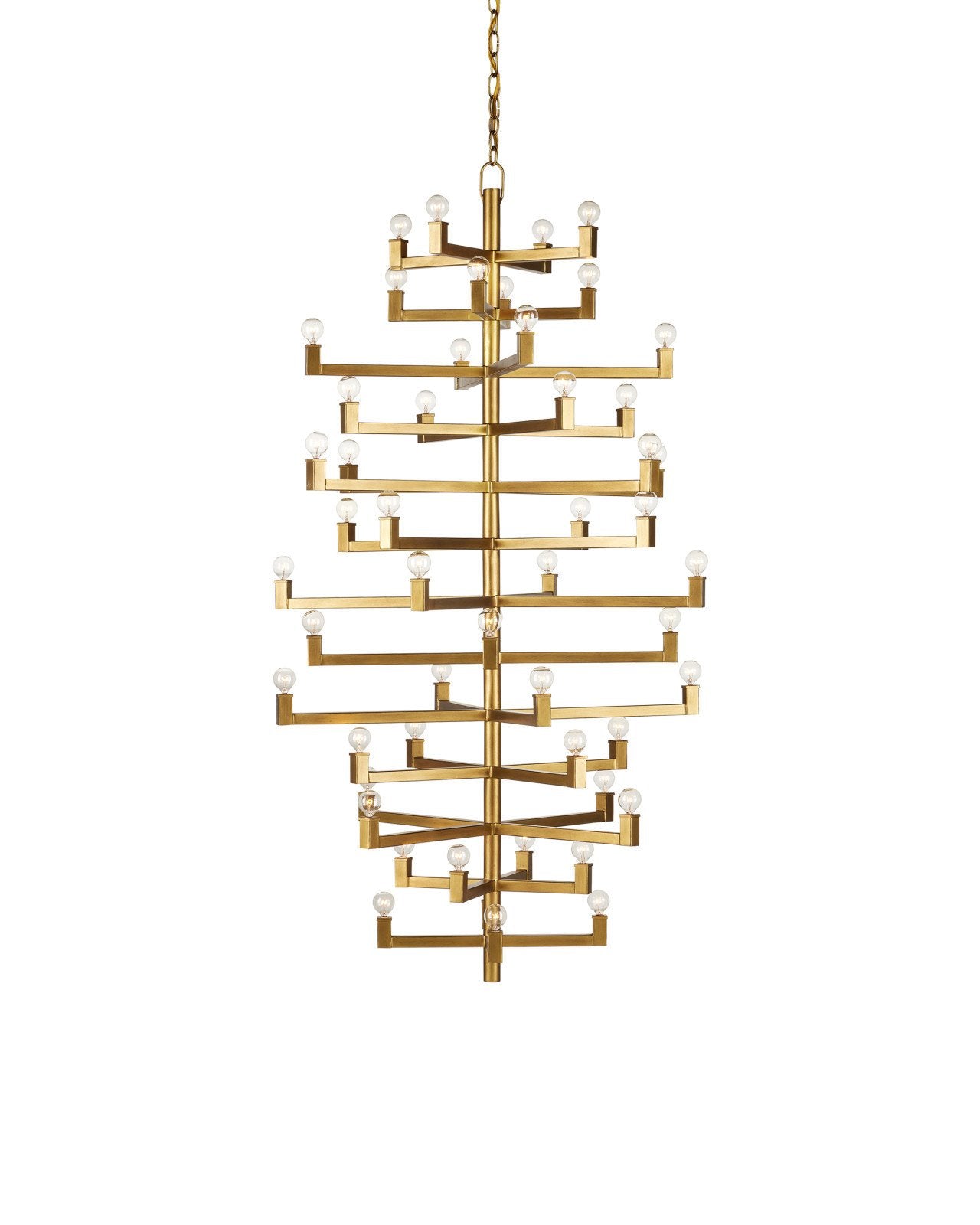 Andre Grande Brass Chandelier